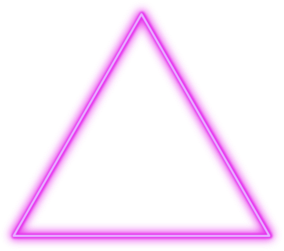 Pink Neon Triangle